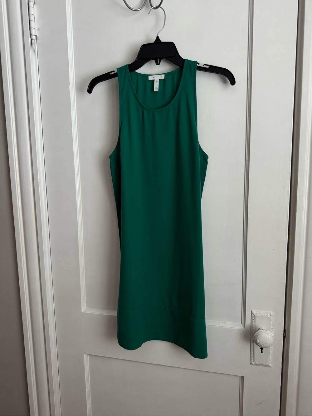Leith Emerald Green Sleeveless Shift Dress